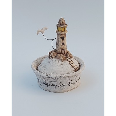 Κεραμικό διακοσμητικό ναυτικό καπέλο 3