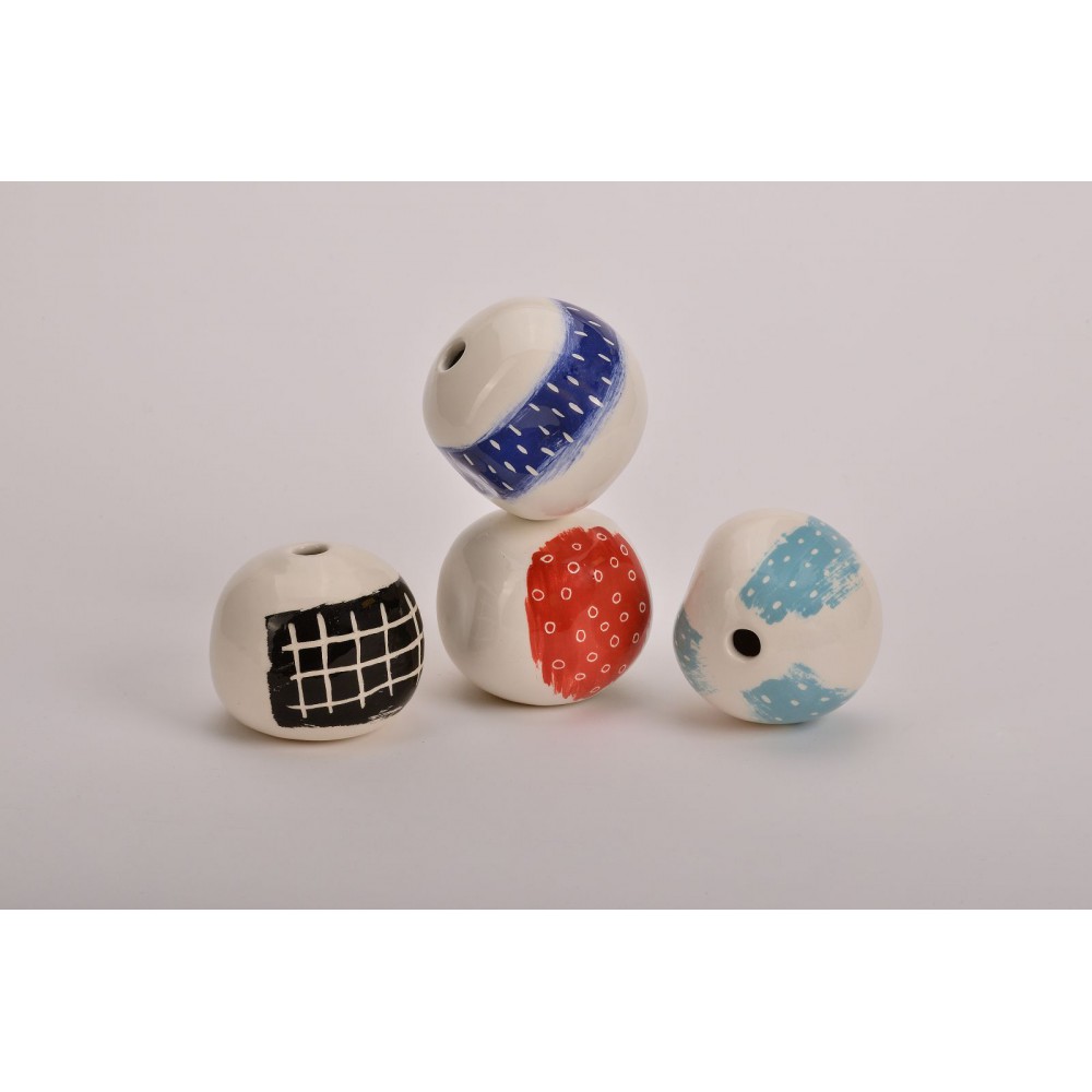 Κεραμικά βαζάκια (πολύχρωμα) Χειροποίητα διακοσμητικά