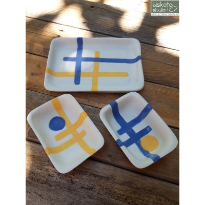 Σετ 2 μπώλ για dip με πιατάκι