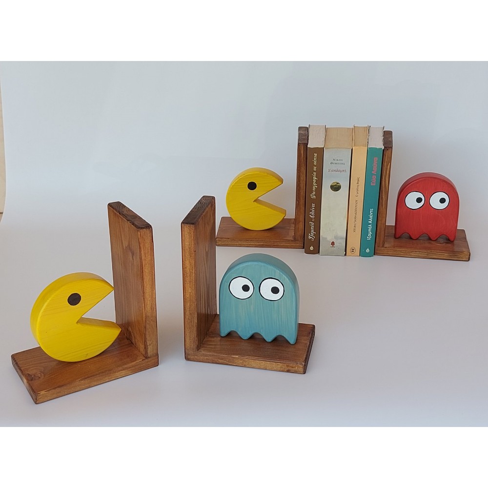 Σετ βιβλιοστάτες Pacman Χειροποίητα διακοσμητικά