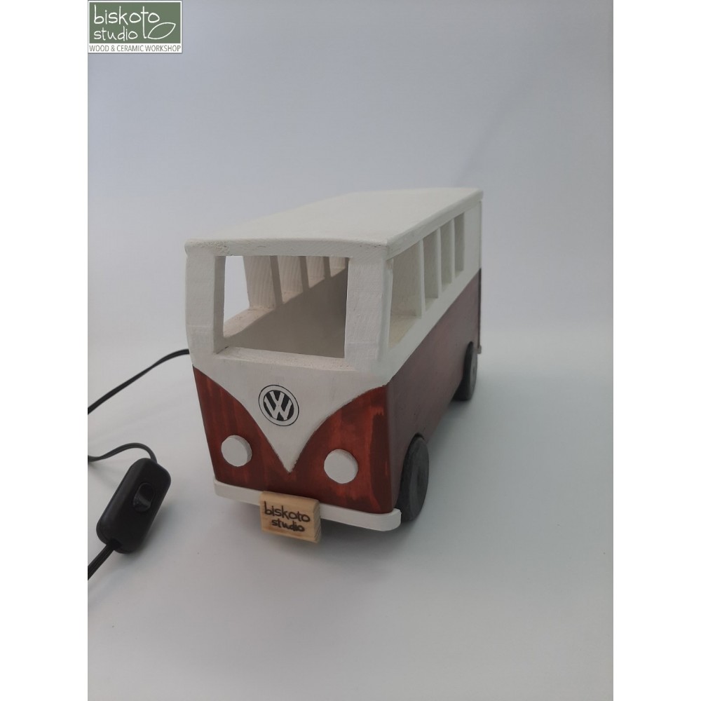 Ξύλινο φωτιστικό van Χειροποίητα διακοσμητικά