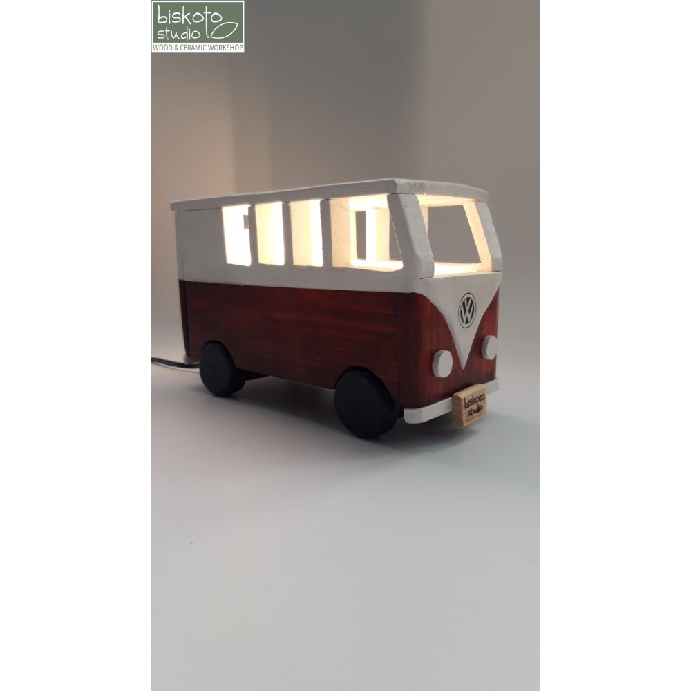 Ξύλινο φωτιστικό van Χειροποίητα διακοσμητικά