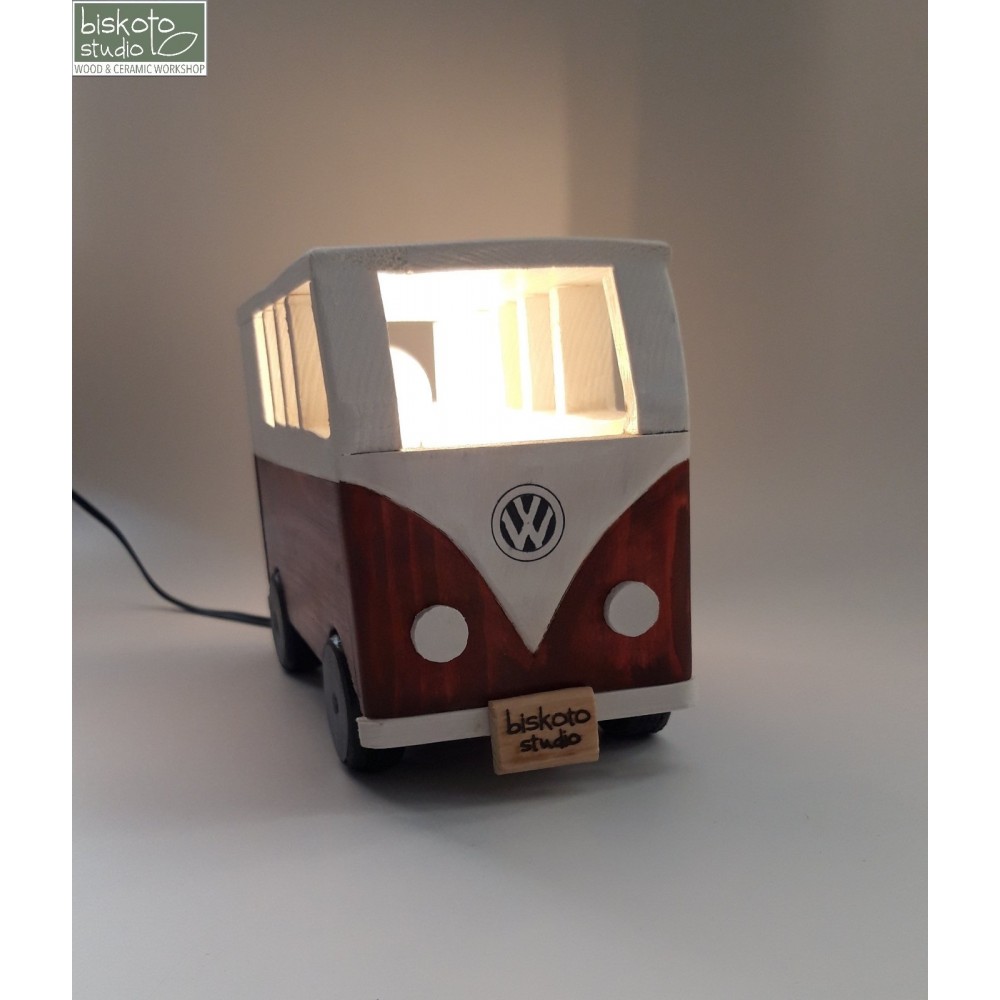 Ξύλινο φωτιστικό van Χειροποίητα διακοσμητικά