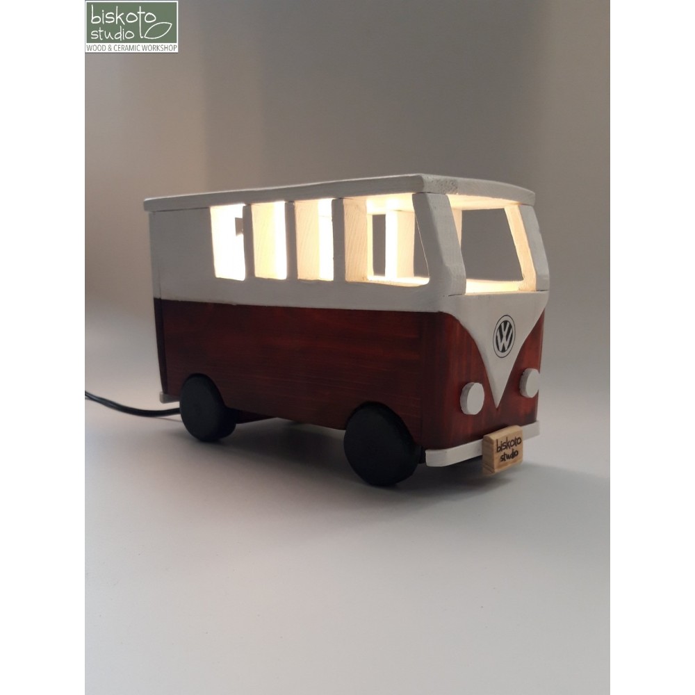 Ξύλινο φωτιστικό van Χειροποίητα διακοσμητικά