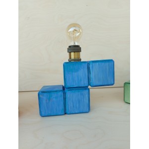 Ξύλινο φωτιστικό tetris 4 Χειροποίητα διακοσμητικά