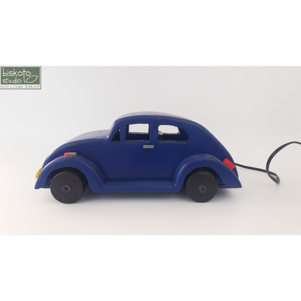 Ξύλινο φωτιστικό retro car Χειροποίητα διακοσμητικά