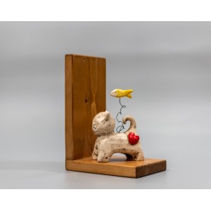 Βιβλιοστάτης Ιστορίες αγάπης (γατάκι) Χειροποίητα διακοσμητικά