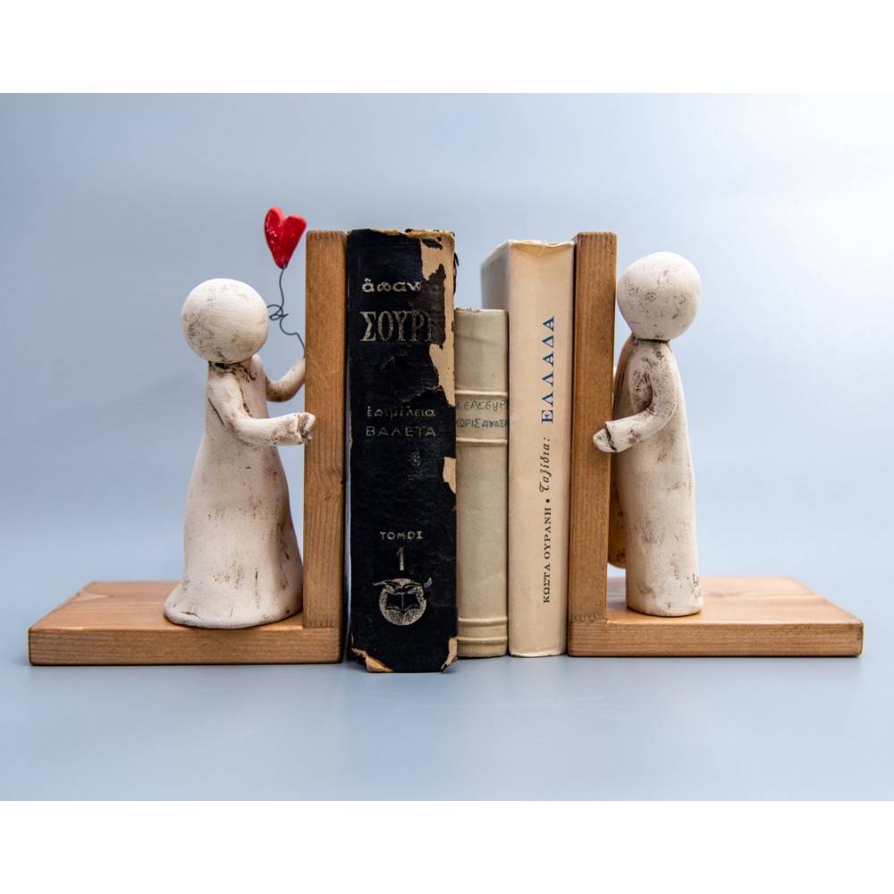 Σετ βιβλιοστάτες Ιστορίες αγάπης (κρυφτό) Χειροποίητα διακοσμητικά