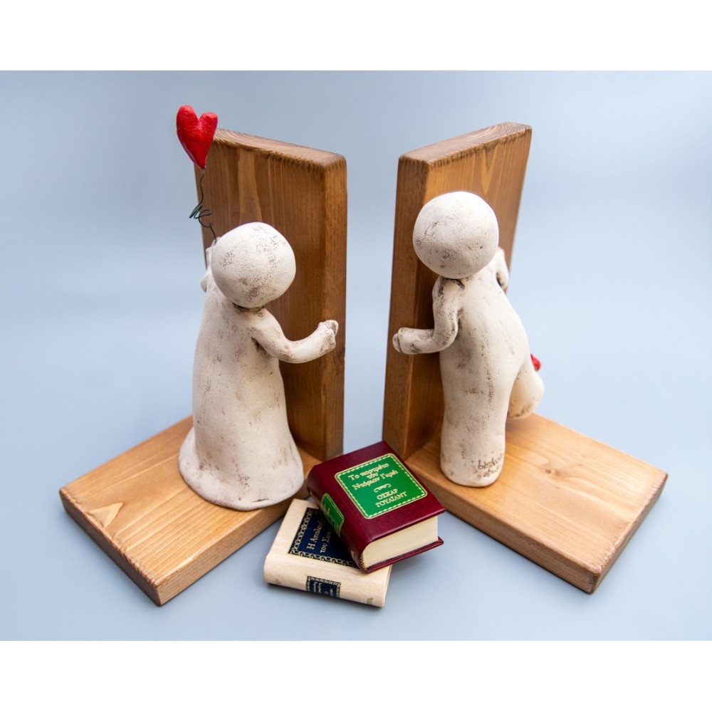 Σετ βιβλιοστάτες Ιστορίες αγάπης (κρυφτό) Χειροποίητα διακοσμητικά