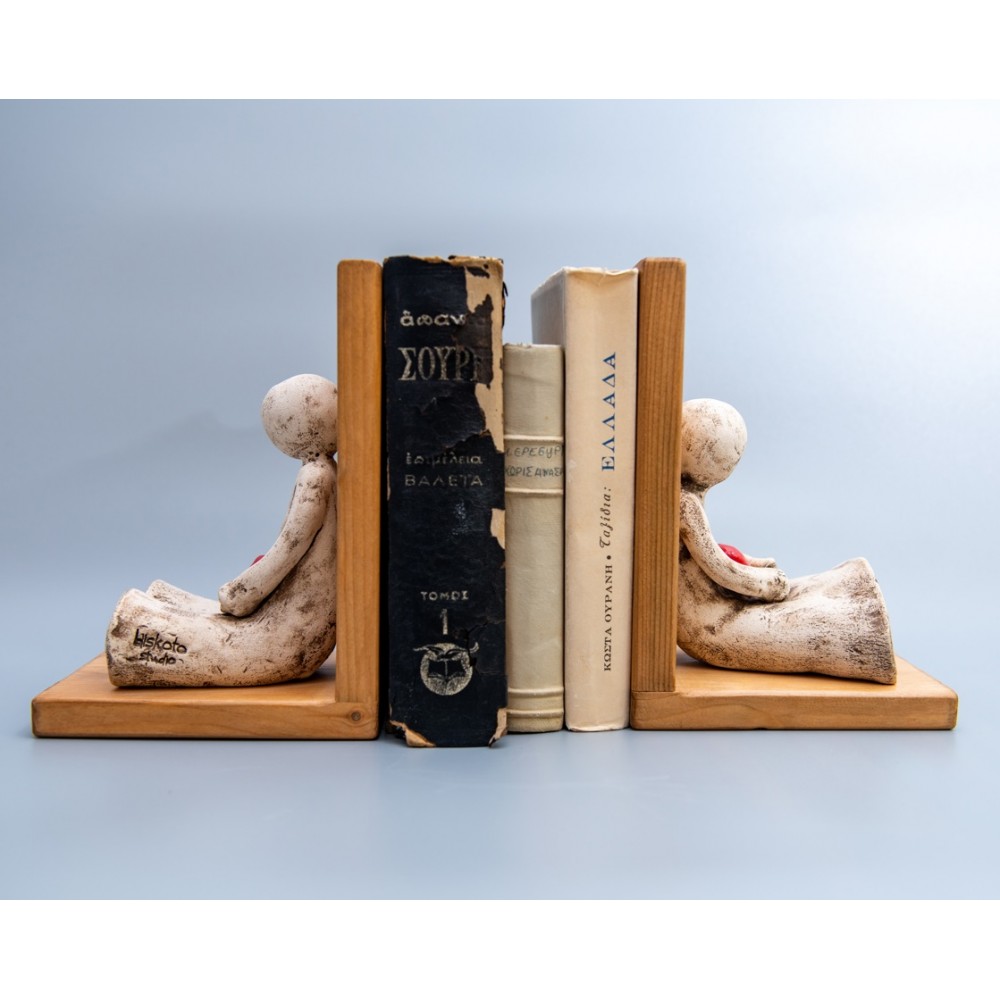 Σετ βιβλιοστάτες Ιστορίες αγάπης (μοναξιά) Χειροποίητα διακοσμητικά