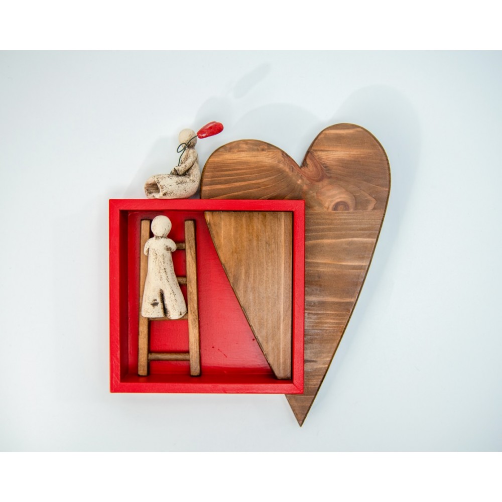 Out of the box Καρδιά (3) Χειροποίητα διακοσμητικά αντικείμενα