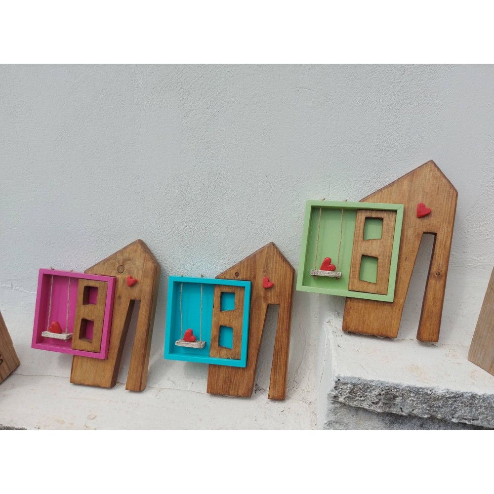 Out of the box Σπίτι με 1 κάδρο Χειροποίητα διακοσμητικά αντικείμενα