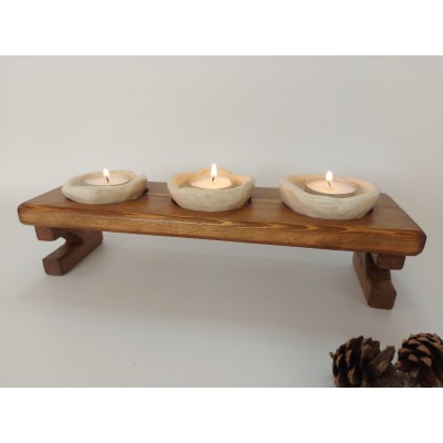 Κεραμικά ρεσώ σε ξύλινη βάση (2)