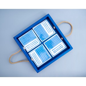 Σουβέρ με ξύλινο δίσκο Χειροποίητα χρηστικά αντικείμενα