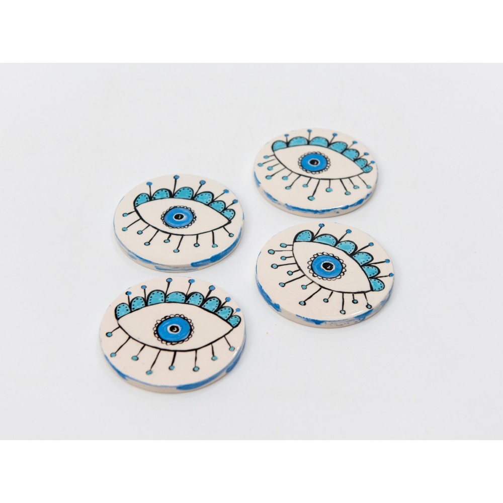 Σουβέρ μάτι (1) Χειροποίητα χρηστικά αντικείμενα