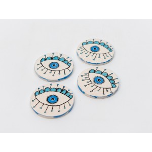 Σουβέρ μάτι (1) Χειροποίητα χρηστικά αντικείμενα