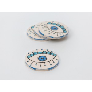 Σουβέρ μάτι (1) Χειροποίητα χρηστικά αντικείμενα