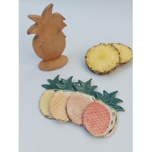 Σουβέρ ανανάς Χειροποίητα χρηστικά αντικείμενα