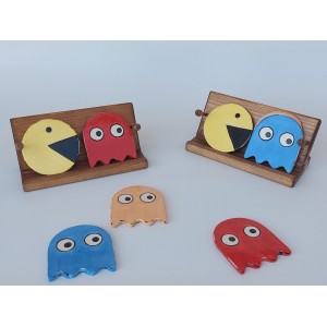 Σουβέρ pacman Χειροποίητα χρηστικά αντικείμενα
