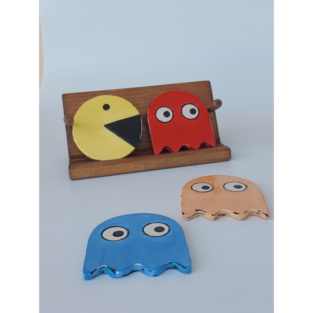 Σουβέρ pacman Χειροποίητα χρηστικά αντικείμενα