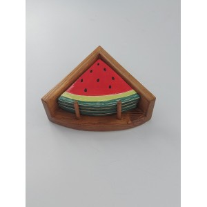 Σουβέρ καρπούζι Χειροποίητα χρηστικά αντικείμενα