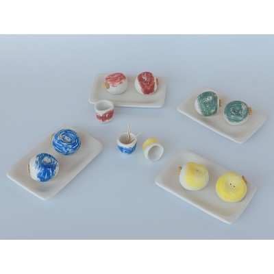 Σετ αλατιέρες με πιατάκι