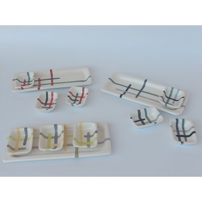 Σετ 3 μπώλ για dip με πιατάκι