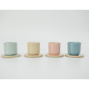 "Lilly" δίχρωμο espresso Χειροποίητα χρηστικά αντικείμενα