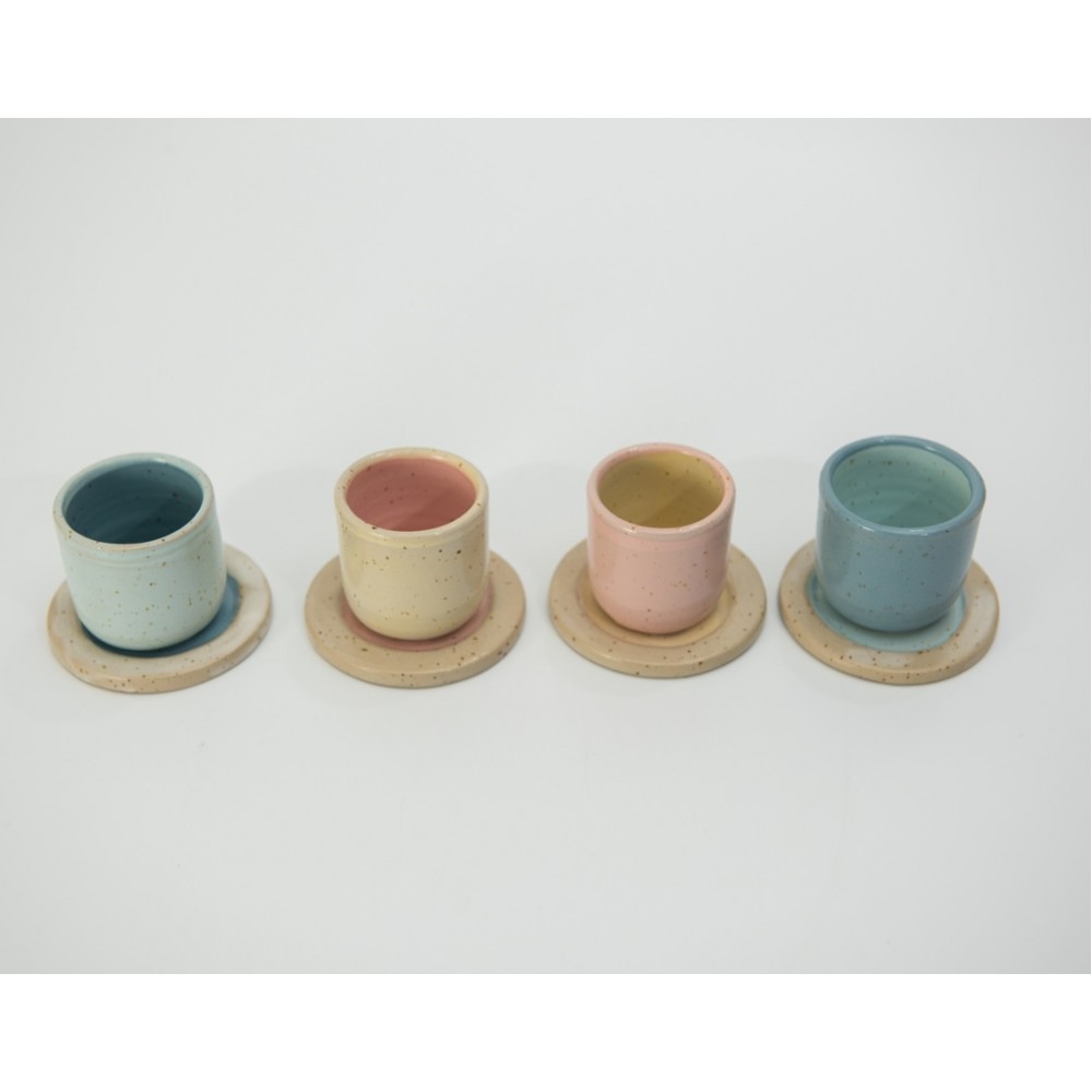 "Lilly" δίχρωμο espresso Χειροποίητα χρηστικά αντικείμενα