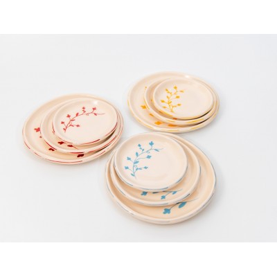 Σετ 3 πιάτα (λουλούδι)