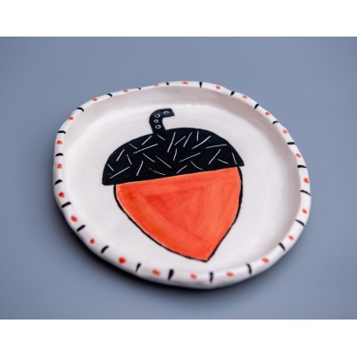 Ζωγραφιστό πιάτο (βελανίδι)