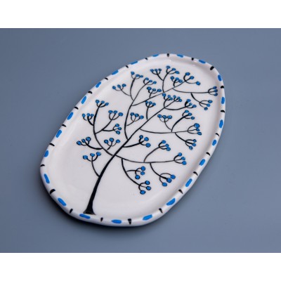 Ζωγραφιστό πιάτο (λουλούδι 3)