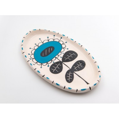 Ζωγραφιστό πιάτο (λουλούδι 5)