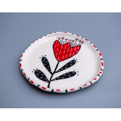 Ζωγραφιστό πιάτο (λουλούδι 4)