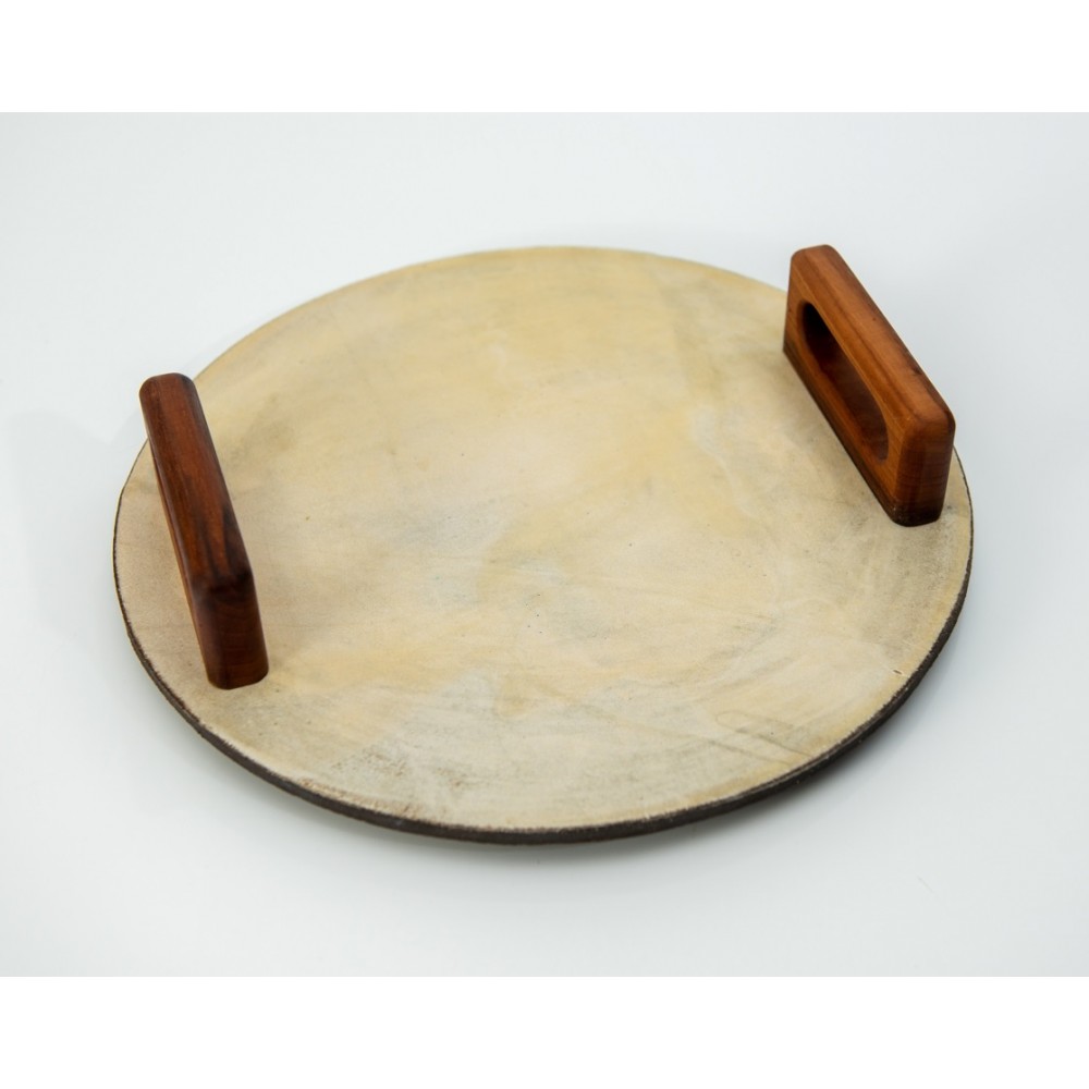 Κεραμικό πλατό με ξύλινο χερούλι καρυδιά (4) Χειροποίητα χρηστικά αντικείμενα